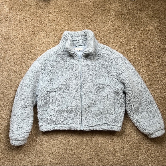 Pacsun Blue Sherpa Jacket - Picture 2 of 5